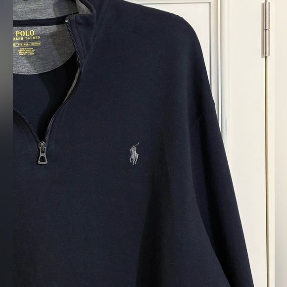 Polo Ralph Lauren Men's Navy Zip-Up Sweater - Picture 3 of 6